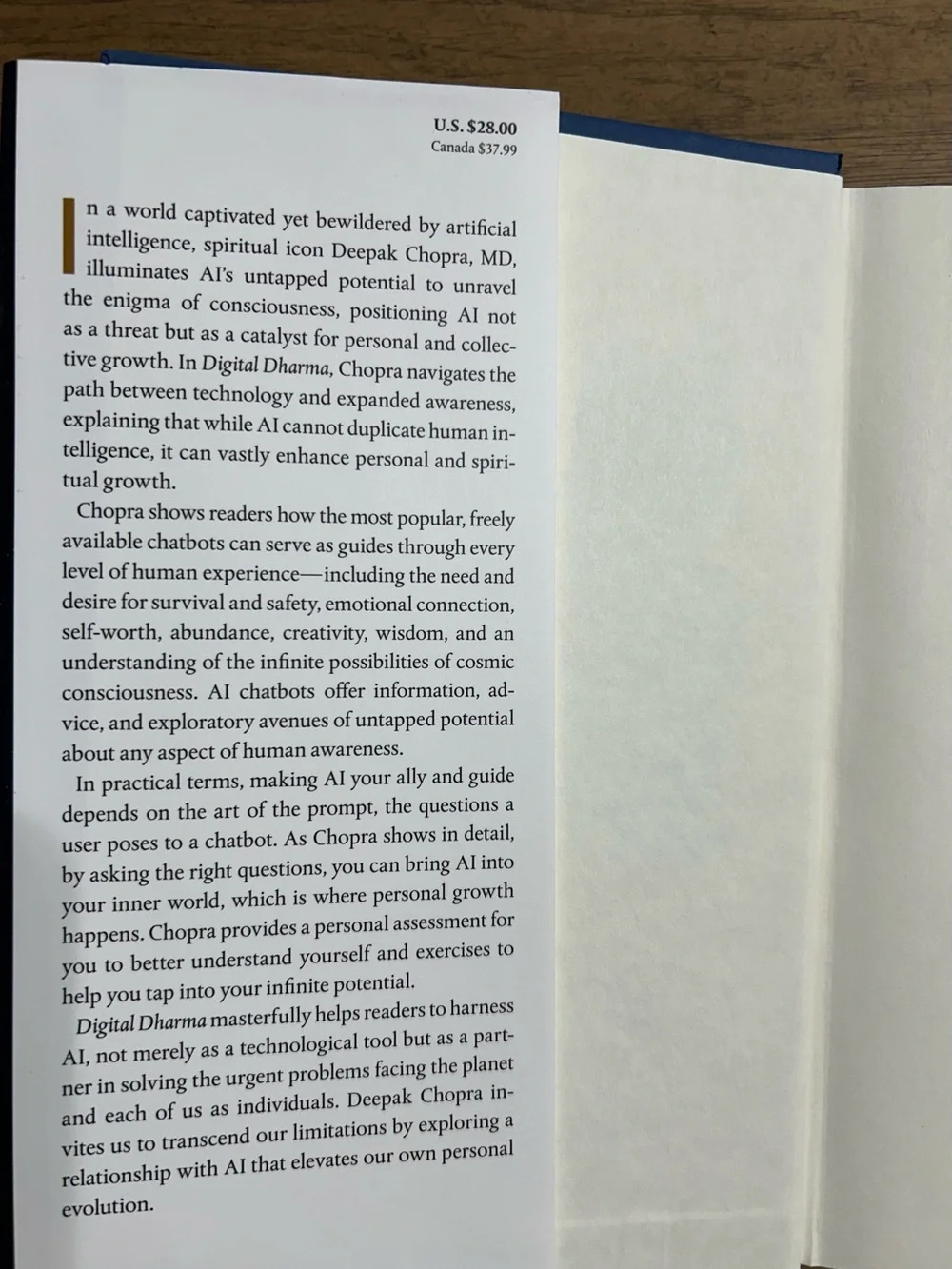 Digital Dharma by Deepak Chopr, MD – Brand New Hardcover